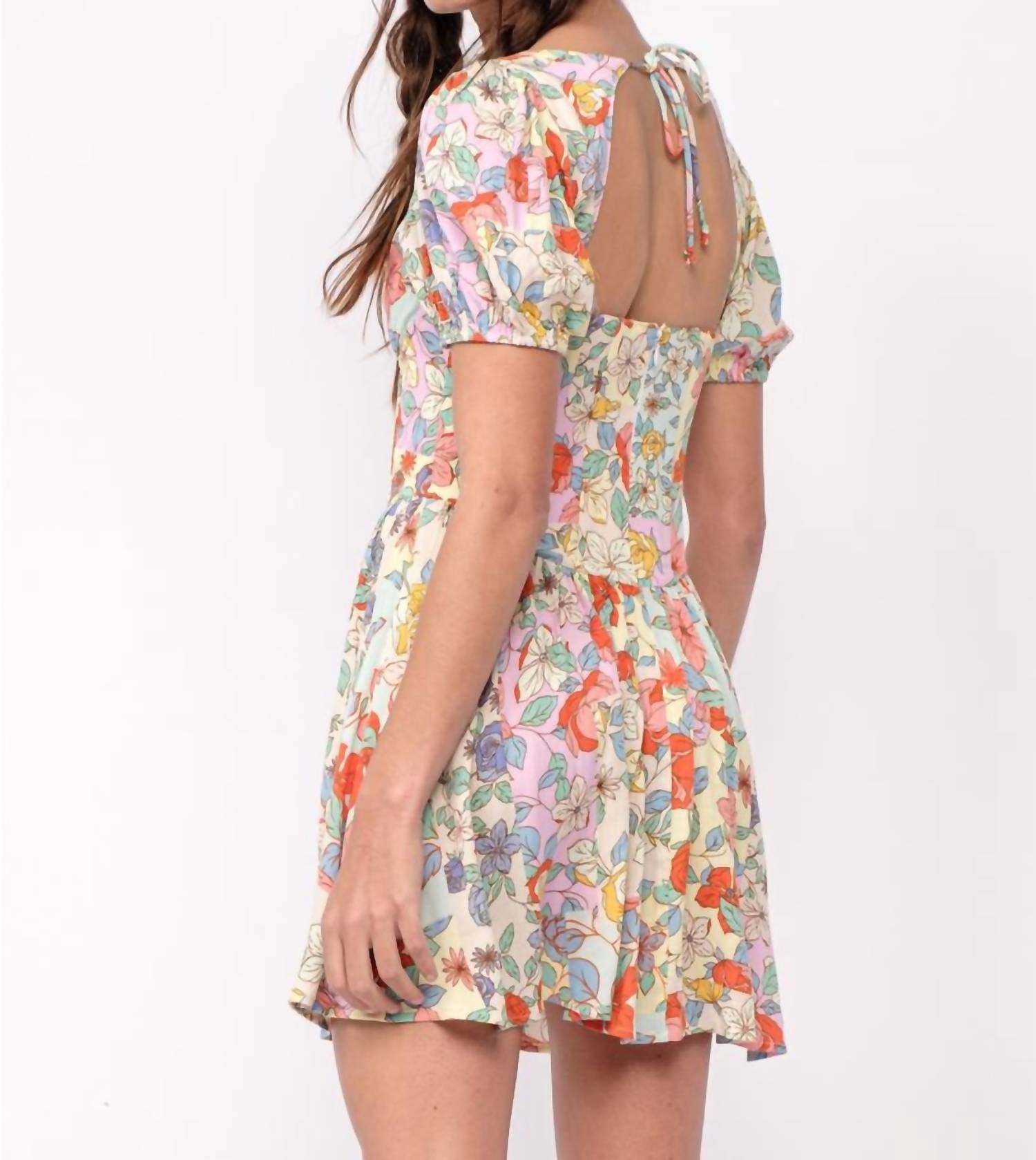 Sky To Moon - Wire Corset Floral Dress