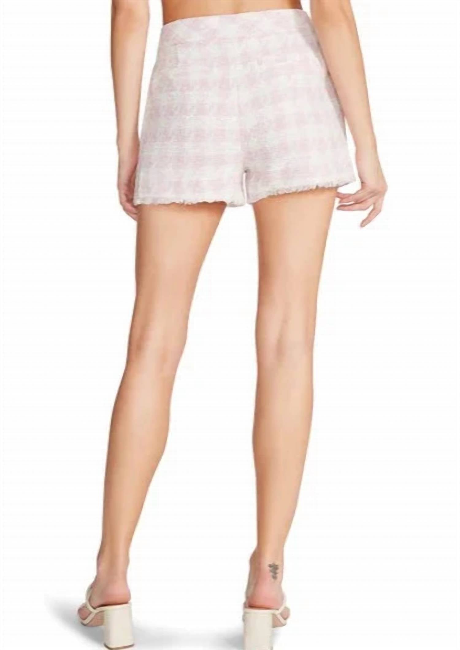 Bb Dakota - Tweed Check Short
