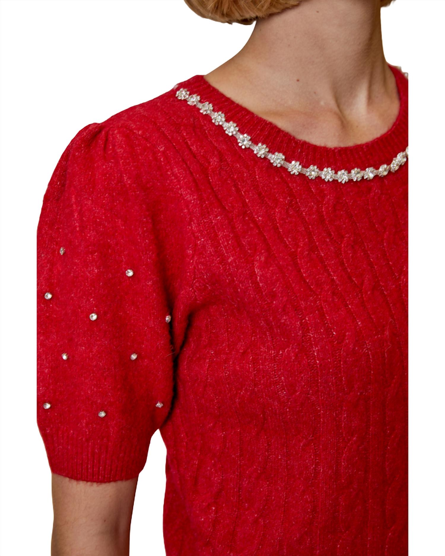 Design History - Rhinestone Sleeve Sweater