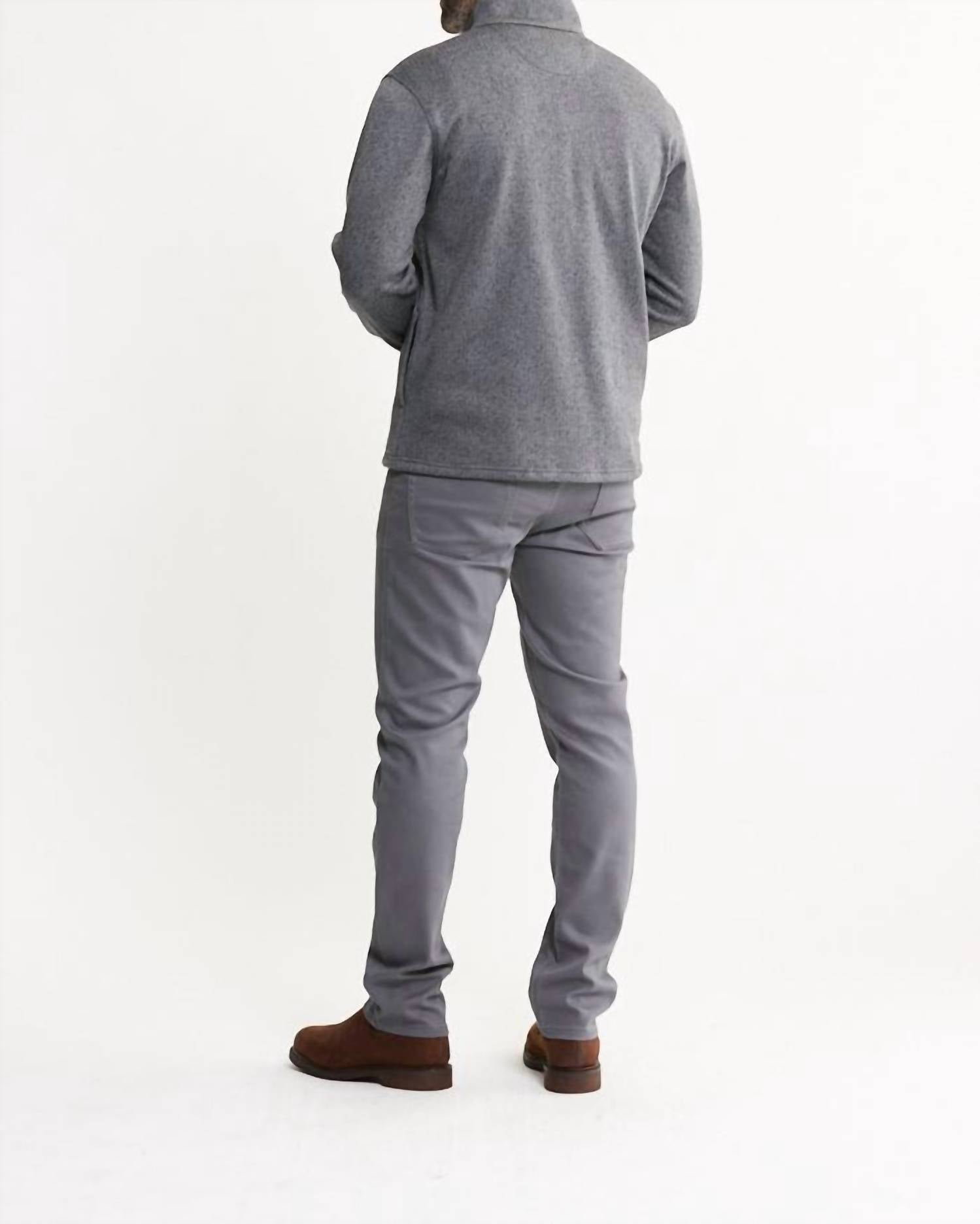 Jachs New York - Stretch Fleece Quarter Zip Pullover Sweater