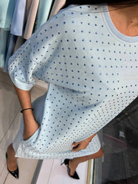 Zanardi - Rhinestone T-shirt Dress