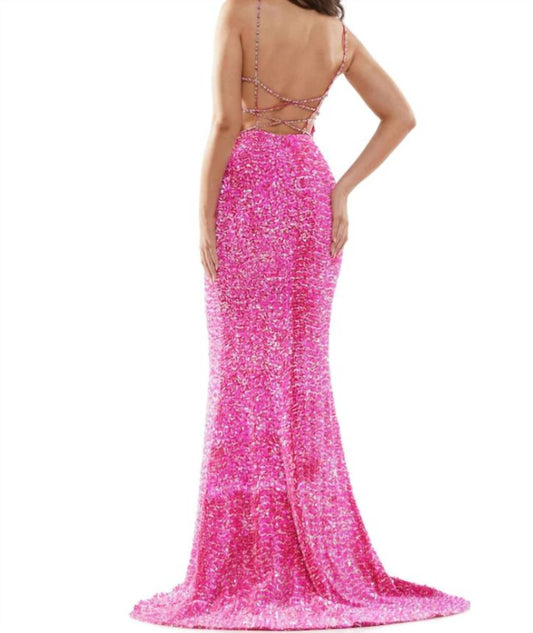 Colors Dress - Sequin Prom Dress