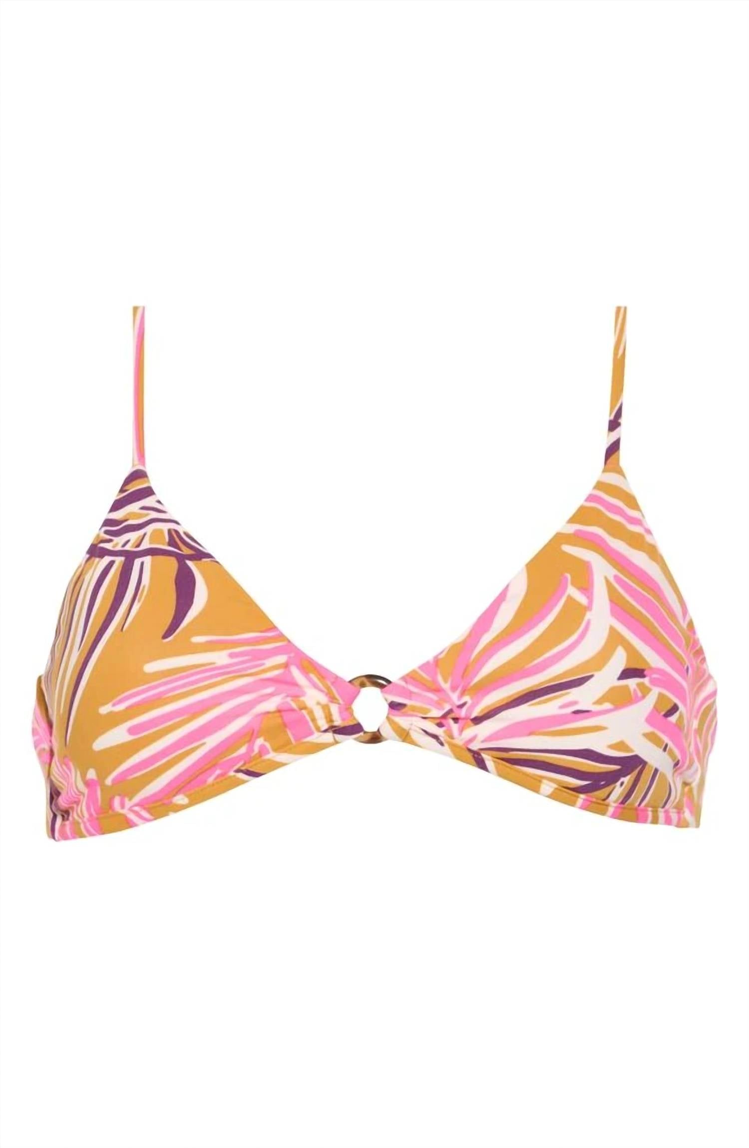 MAAJI Women's Kenny Top in caramel foliage - women's swimwear - alternate view