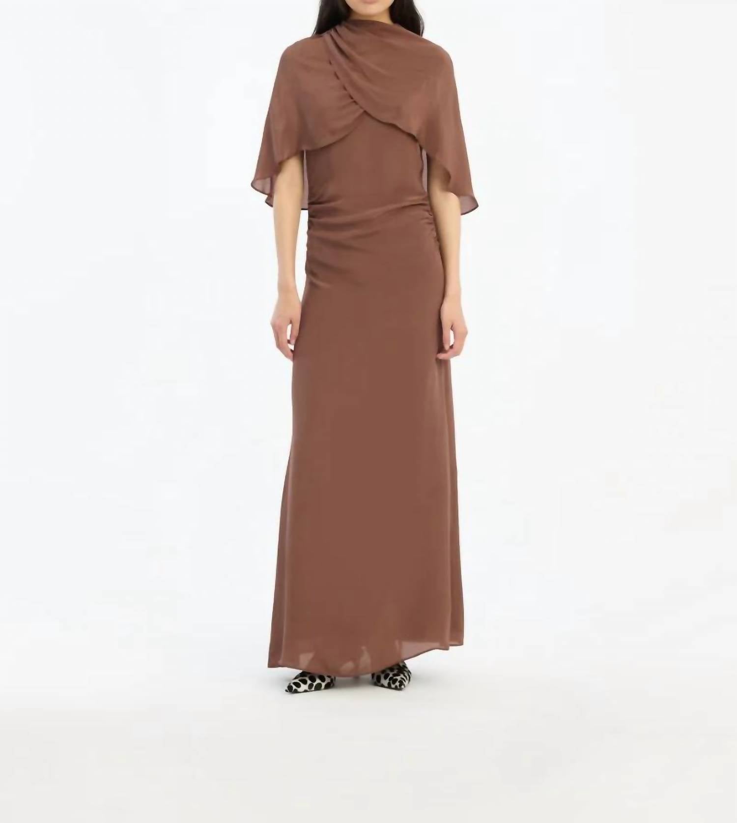 Rotate - MAXI CAPE DRESS