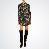 Ulla Johnson - Simona Silk Long Sleeve Mini Dress