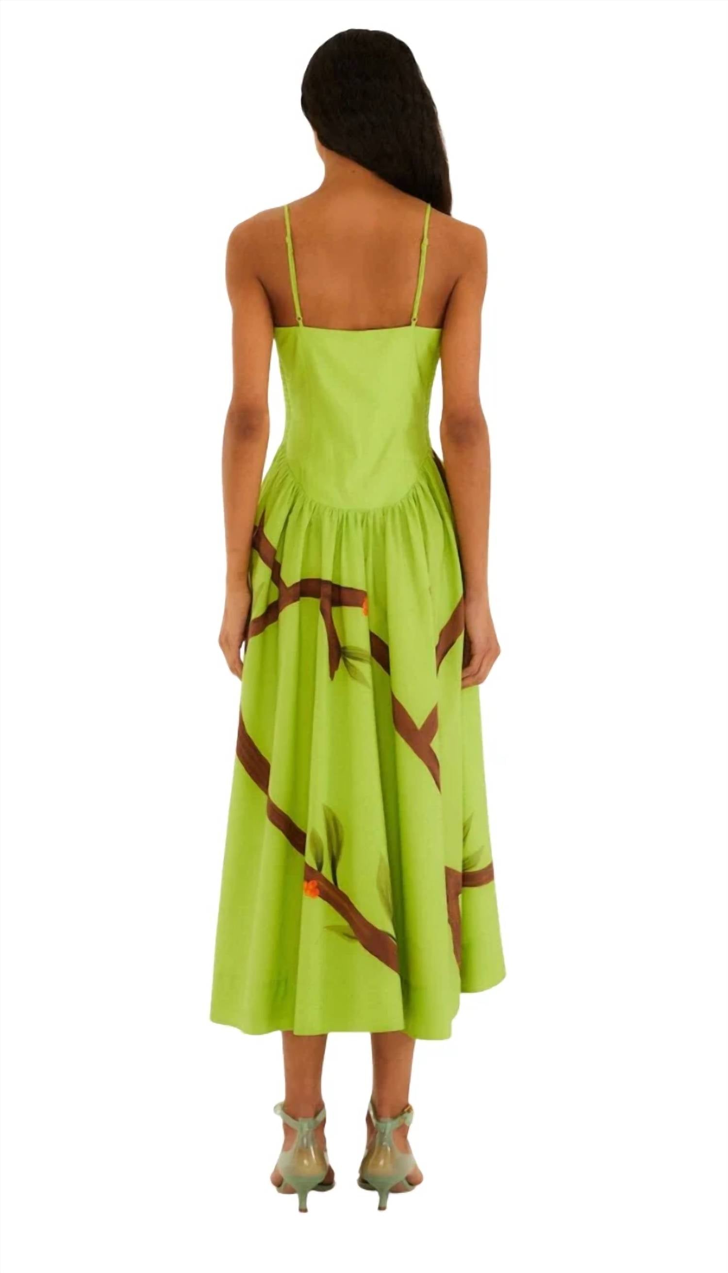 Farm Rio - Birds Smocked Maxi Dress