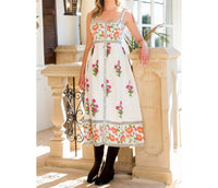Thml - Tie Strap Floral Midi Dress