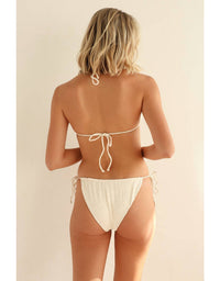 Dippin' Daisy's Paris Cheeky Bikini Bottom in seashell - women's swimwear - detail view