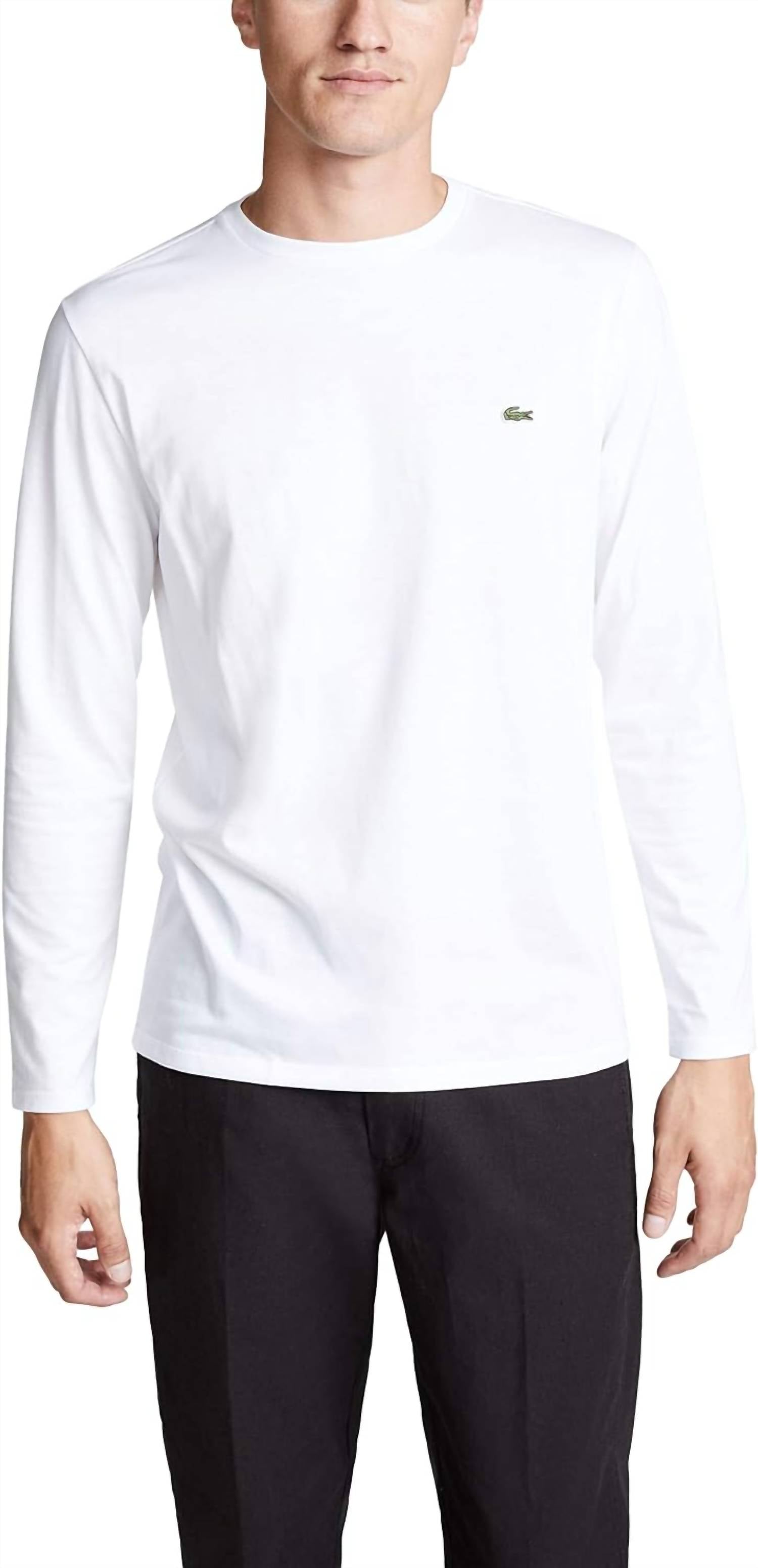 Lacoste - Long Sleeve Jersey Pima Regular Fit Crewneck T-shirt
