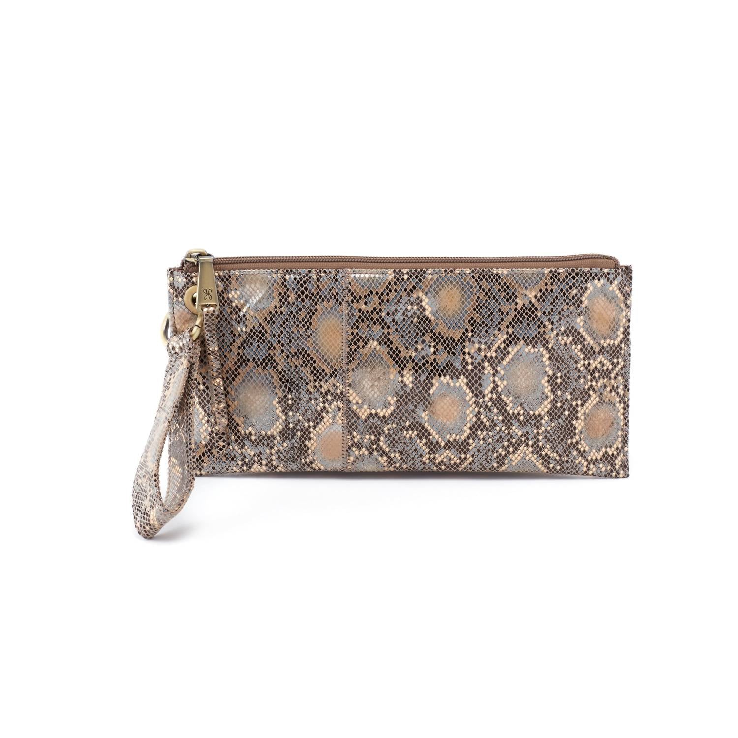 HOBO Women's Vida-wristlet Wallet in snake - women's bag