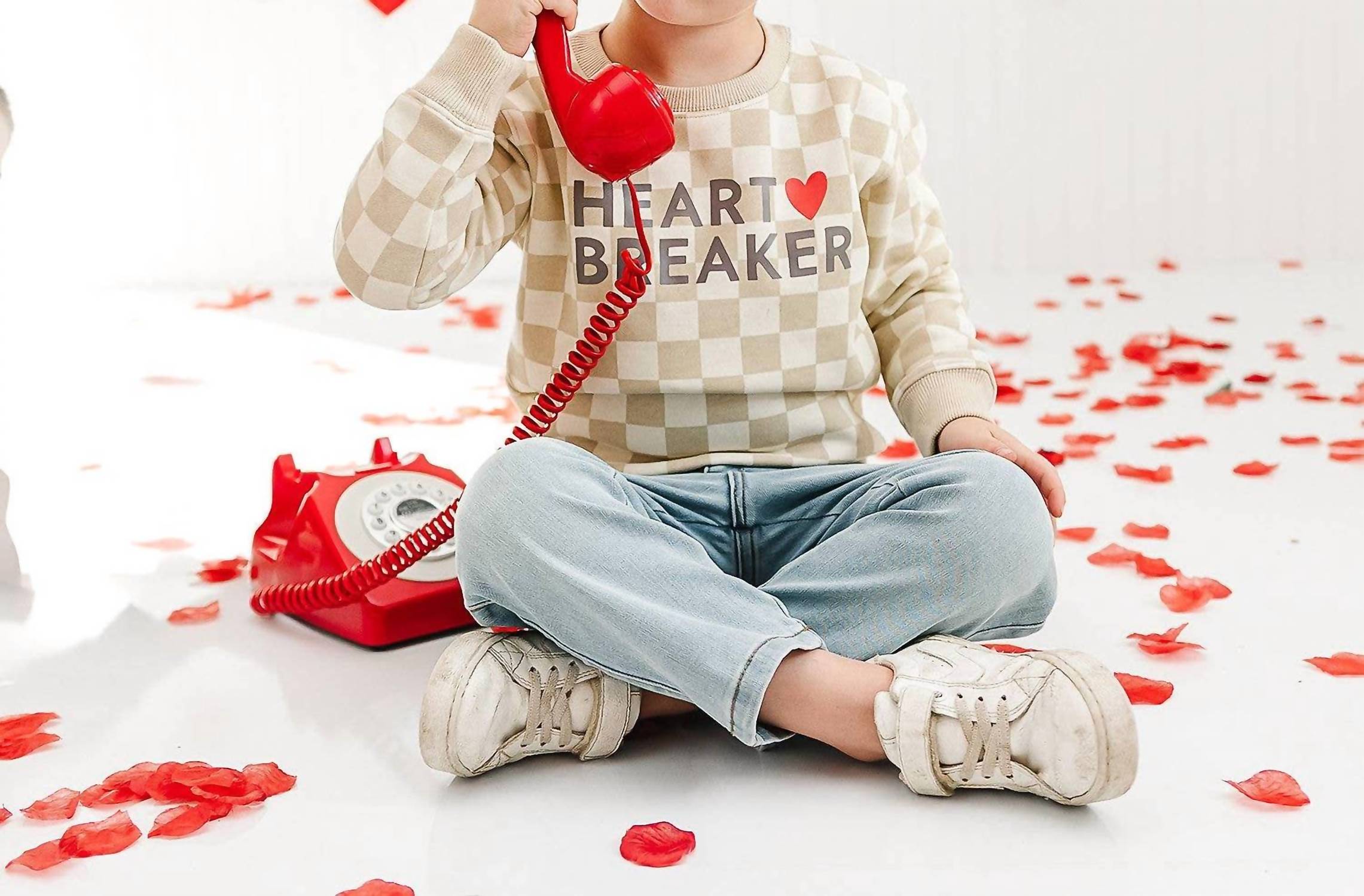 Sweet Wink - Kid's Heartbreaker Checkered Sweatshirt
