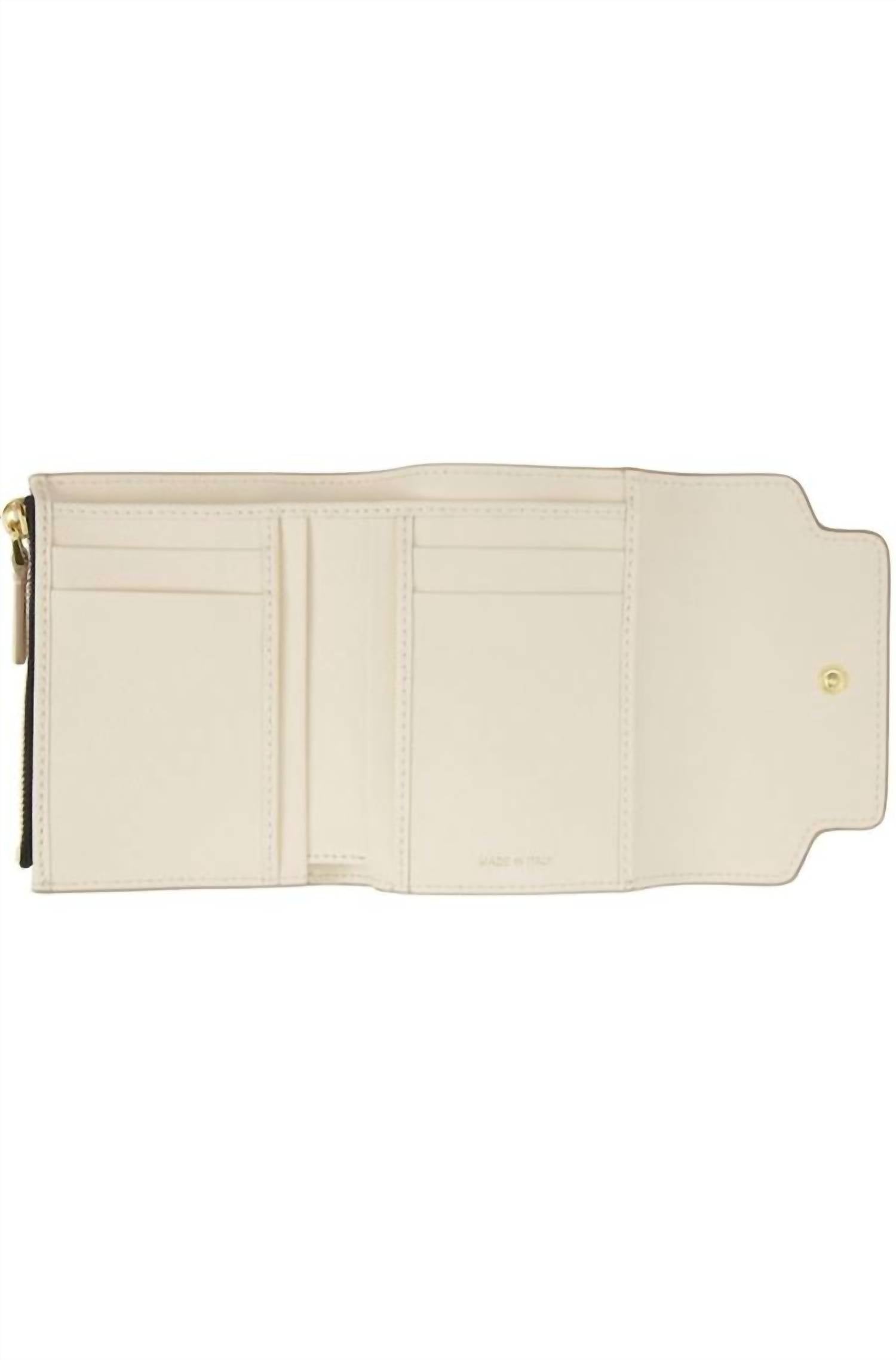 MARNI Women's Saffiano Leather Trifold Wallet in off white - women's bag - alternate view