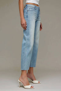 Hidden - Ella Mid Rise Crop Straight Leg Jeans