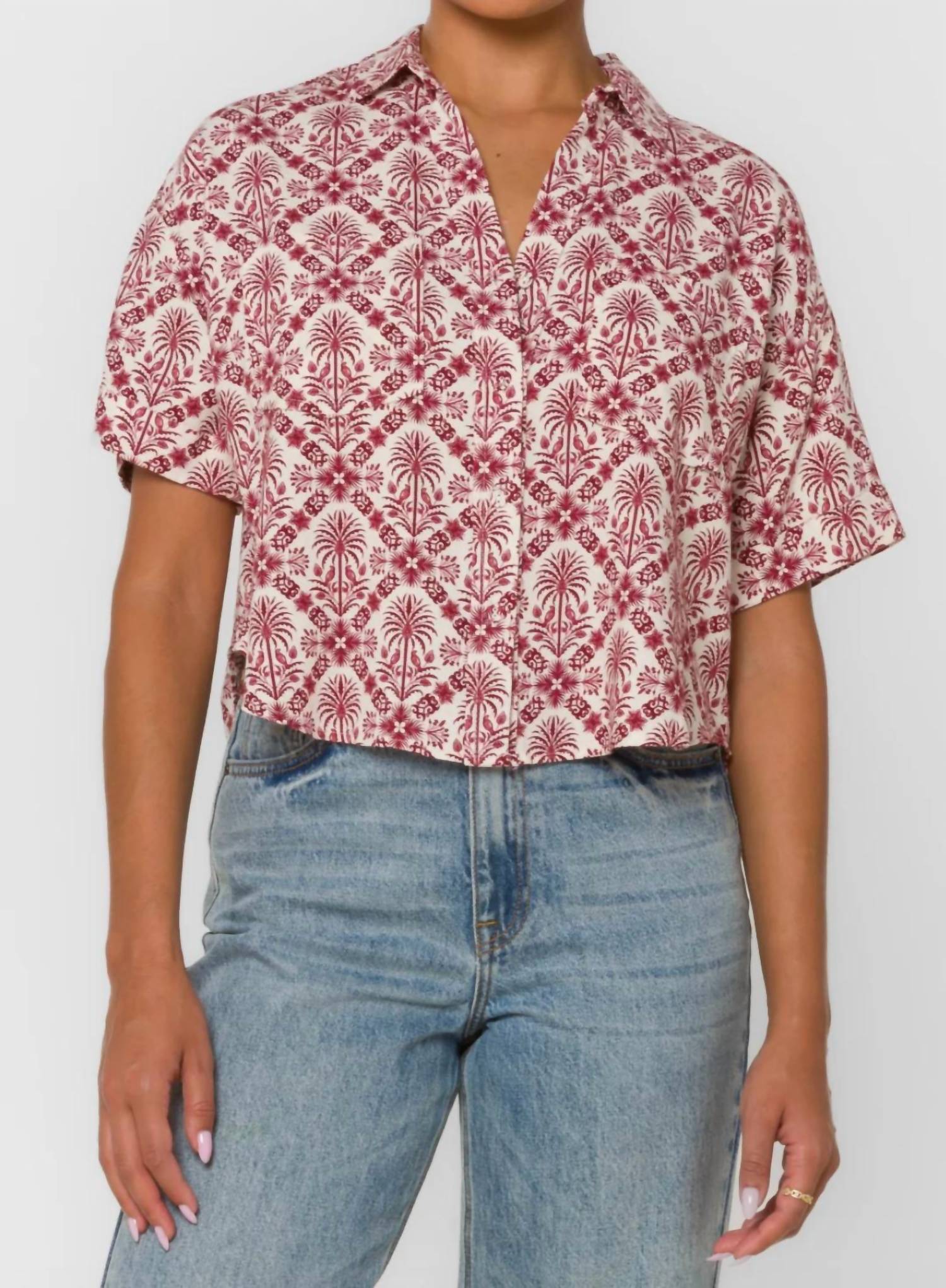 Velvet Heart - Brandon Short Sleeve Camp Shirt
