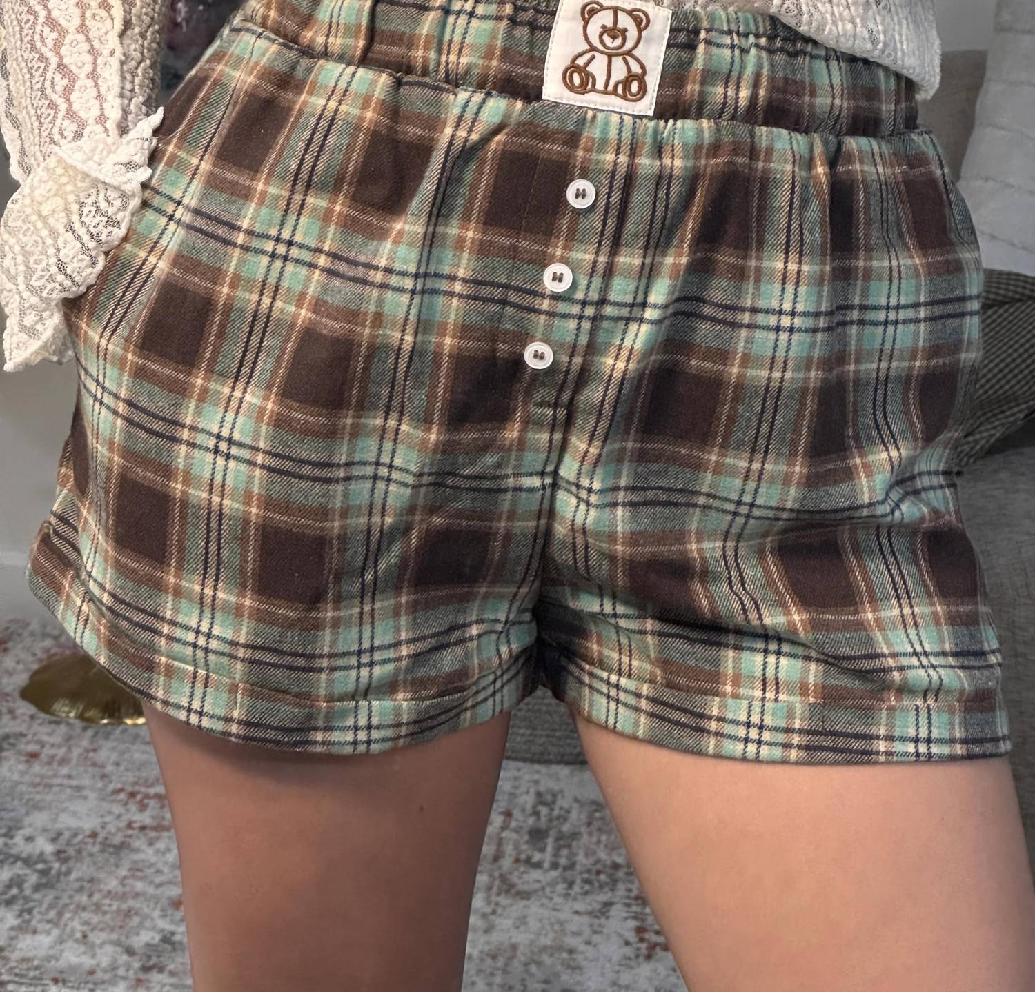 Le Lis - Gwen High Waisted Boxy Shorts