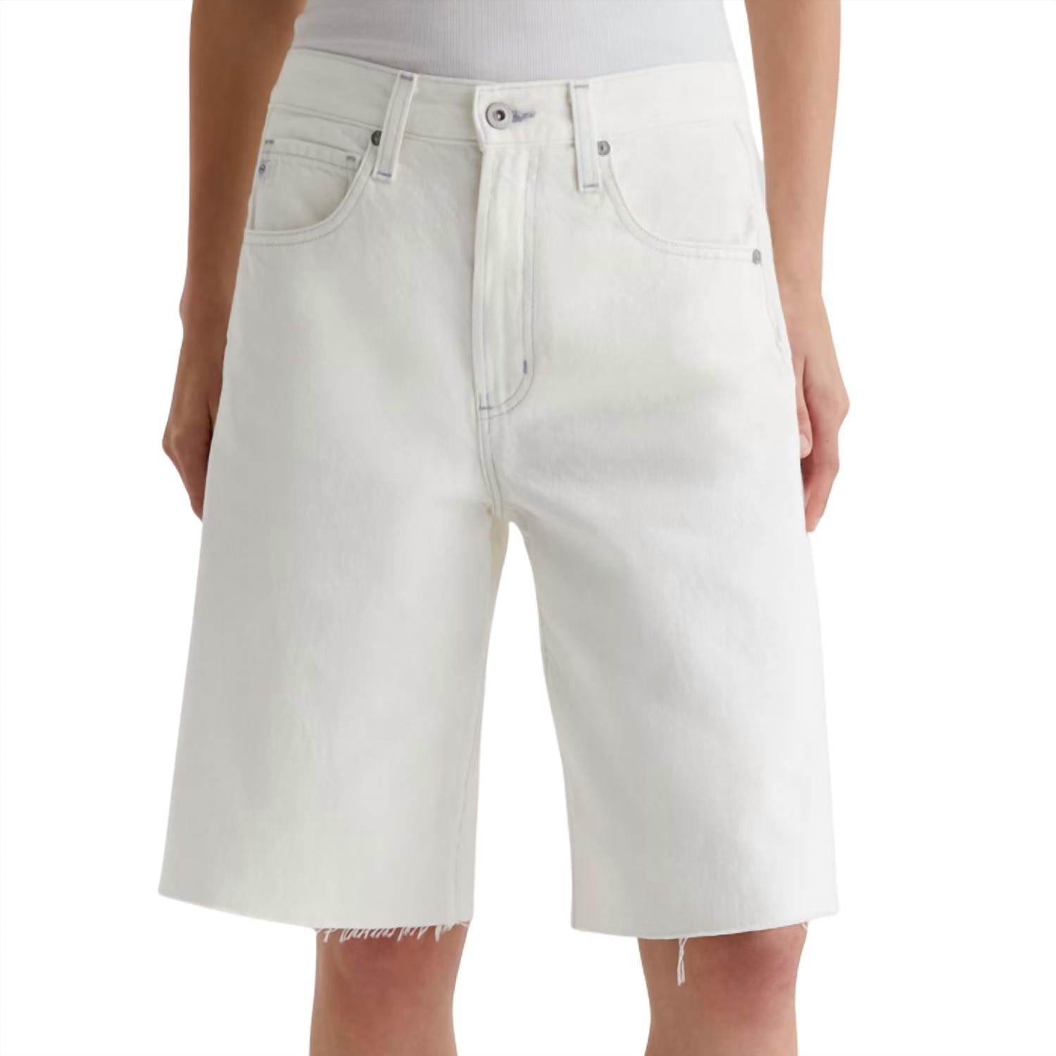 AG Jeans Women's Hattie Short in ivory mist - women's shorts