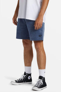 Billabong Larry Layback Cord Shorts in slate blue - men's shorts - detail view