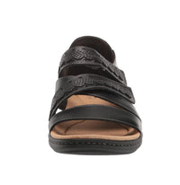 Clarks Women's Laurieann Holly Sandal in black leather - women's sandal - view 4