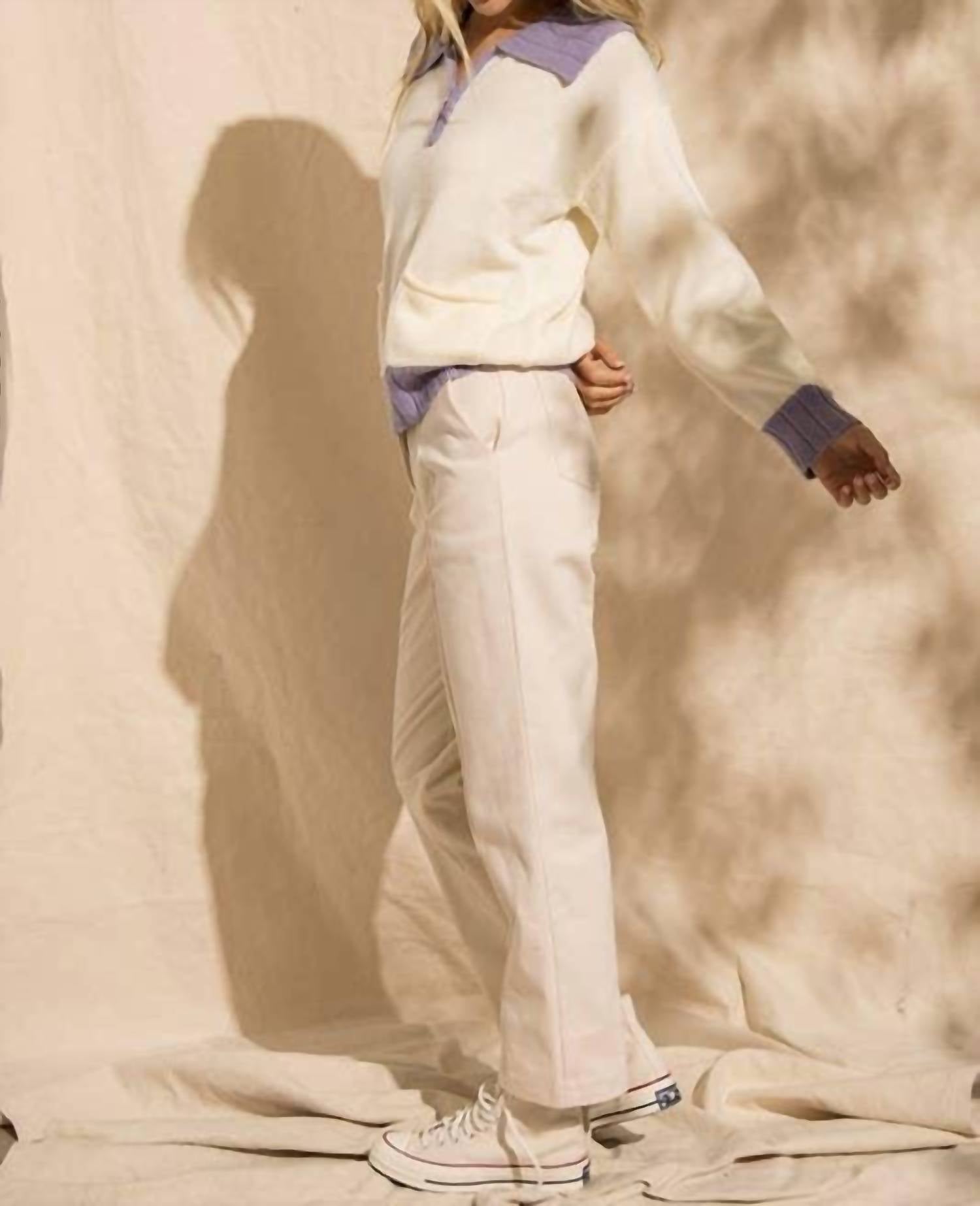 Papermoon - Jessi Colorblock Zip Sweater