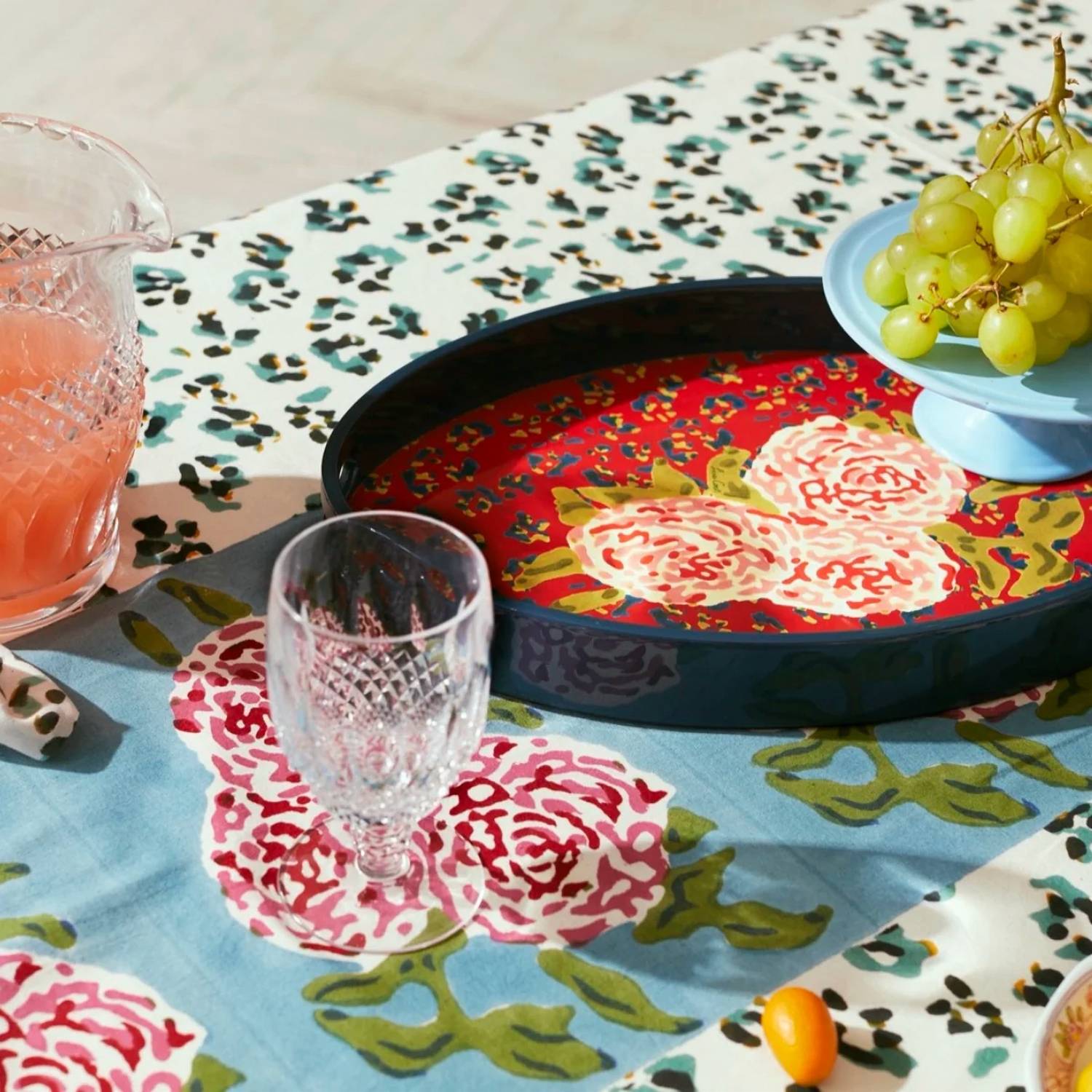 Lisa Corti - Leopard Flower Lacquered Tray