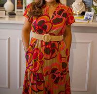 Ivy Jane - Bold Floral Midi Dress