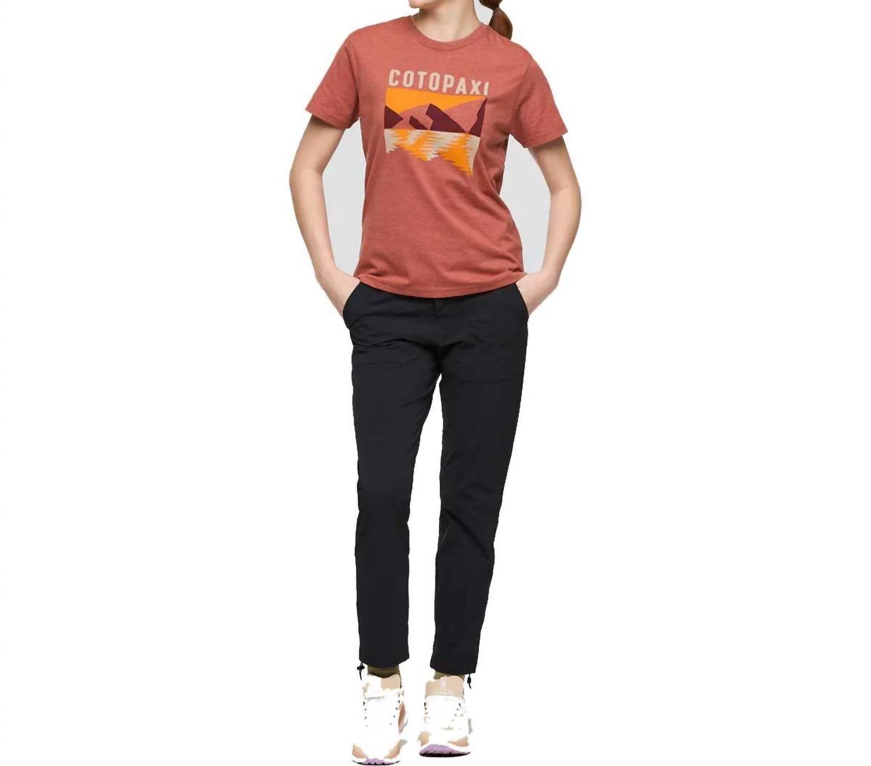 cotopaxi Reflections T-shirt in faded brick - women's t-shirt - alternate view