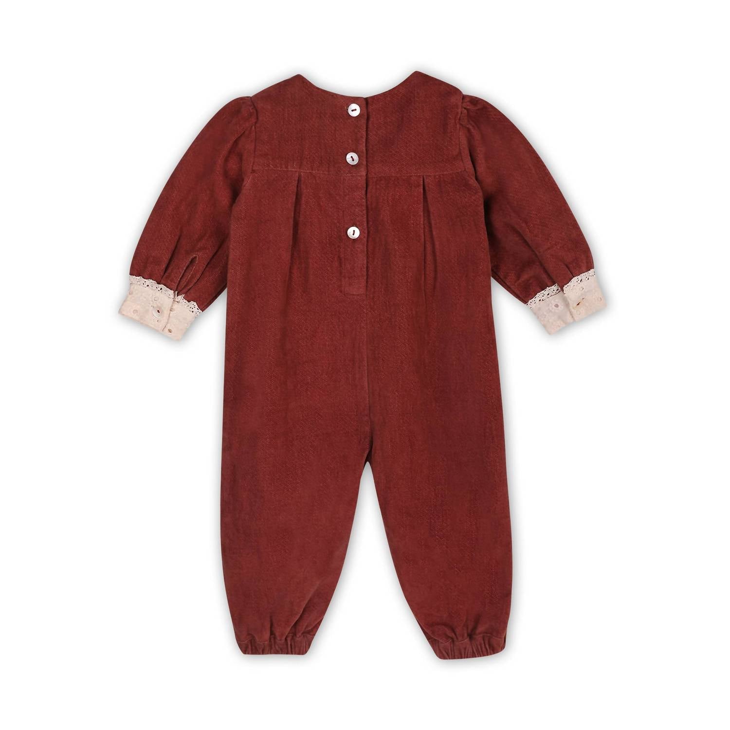 Viverano Organics - Lace Velvet Jumpsuit