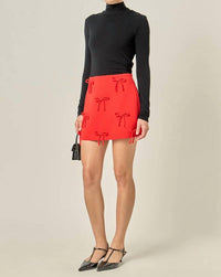 English Factory - Bow Detailed Mini Skirt