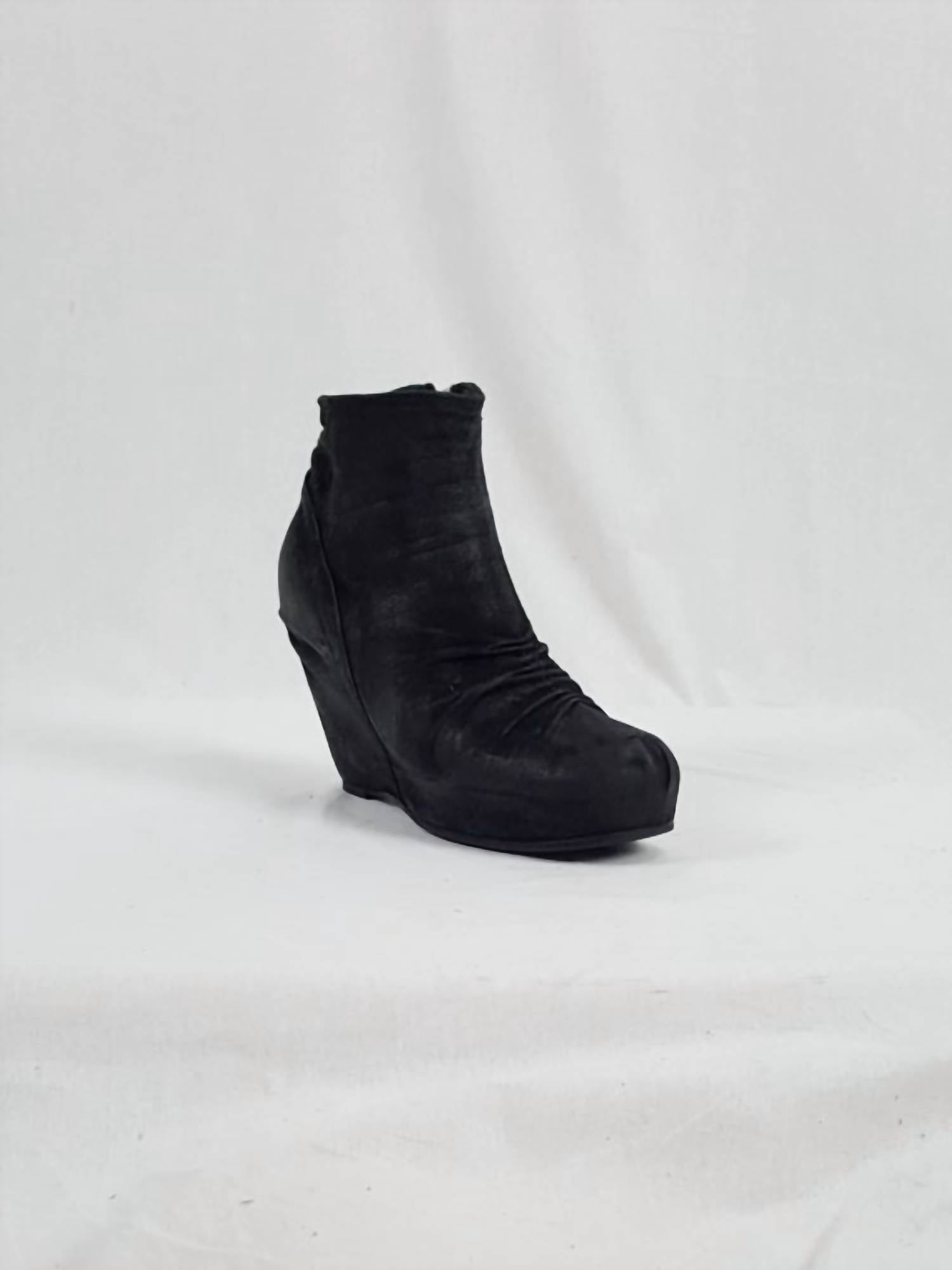 Rick Owens - Women's Suede Wedge Boot