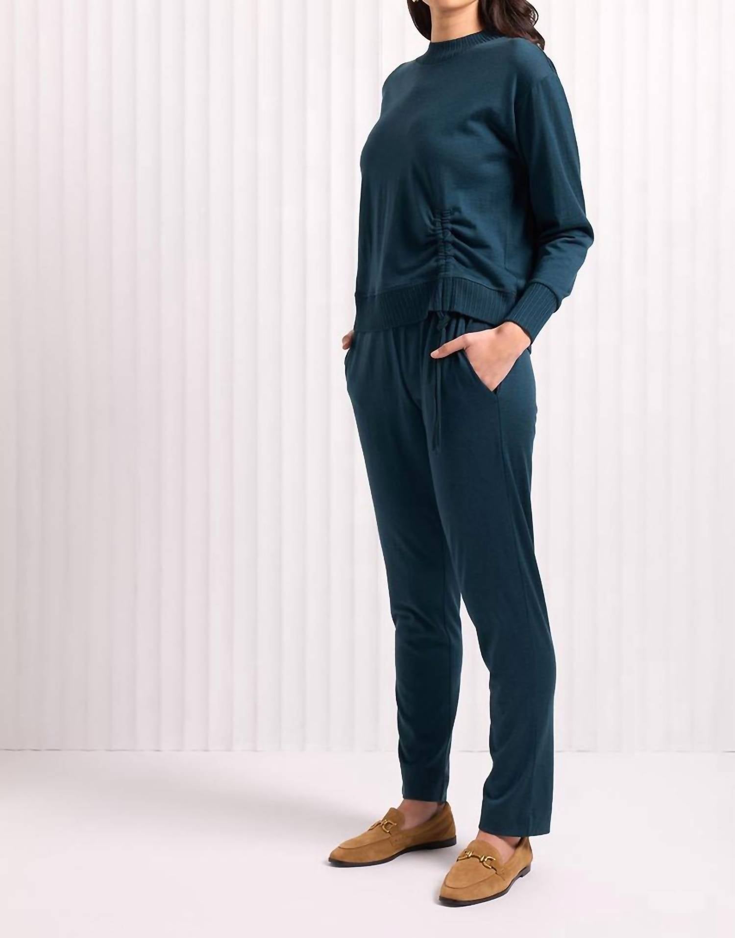 FOIL Best Side Top in jeep - women's sweater - alternate view