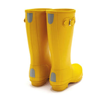 HUNTER Girls Original Rain Boots in yellow - kids' shoe - detail view