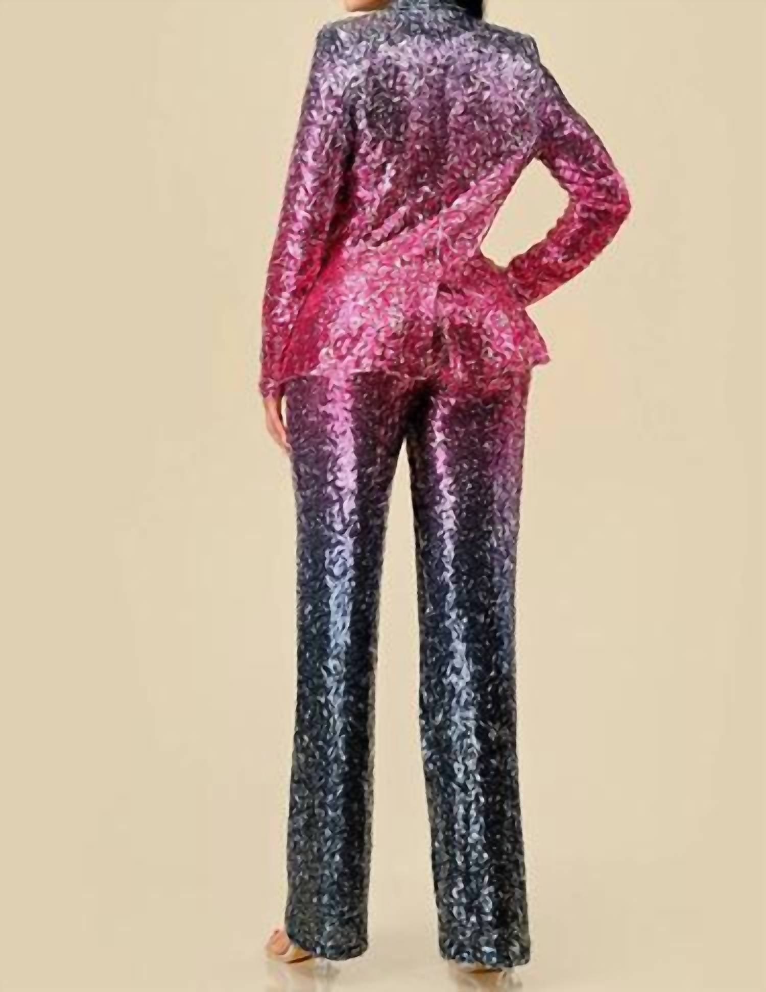 The Sang - Sequin Ombre Blazer
