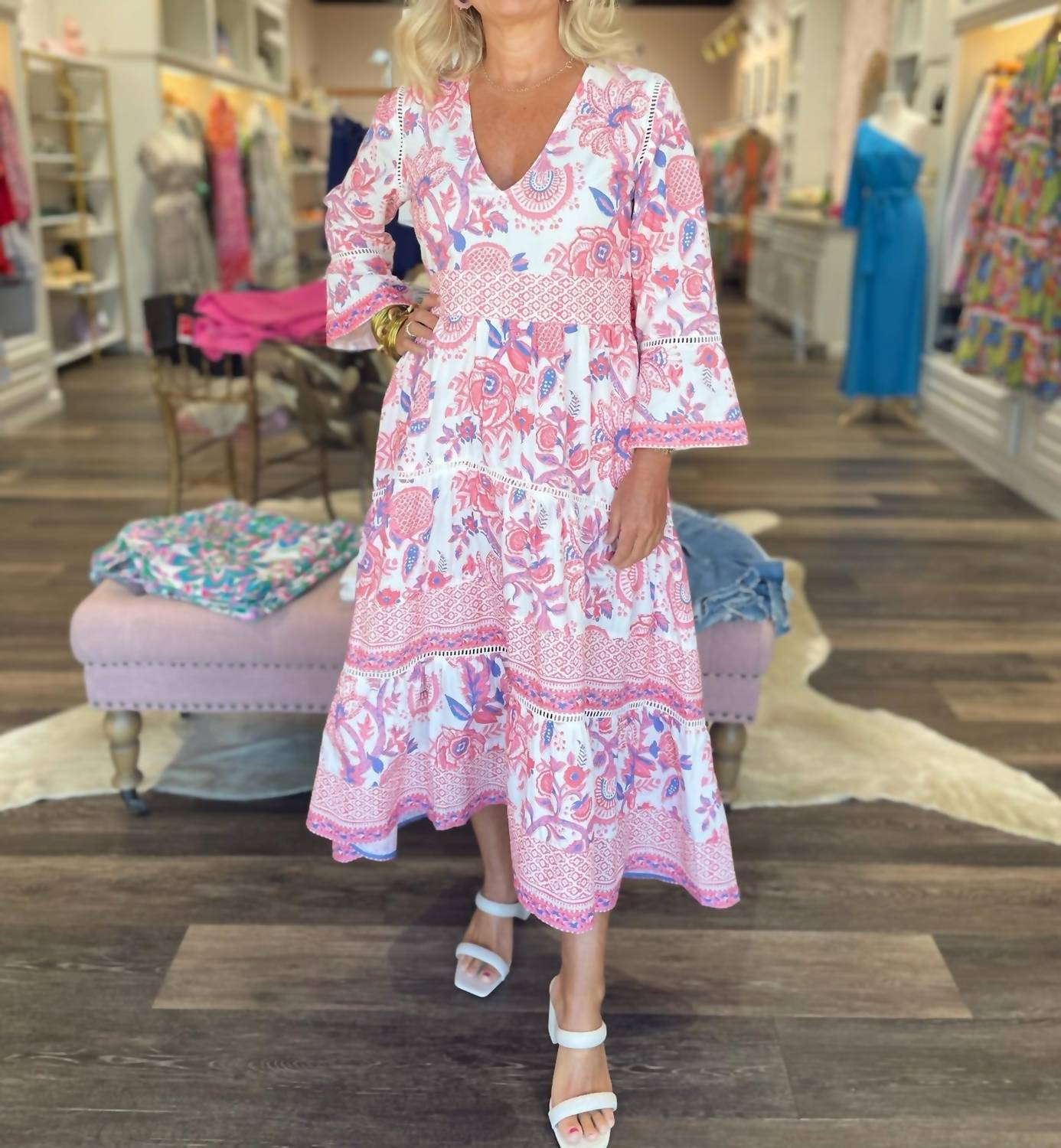 La Plage - Water Mill Floral Midi Dress