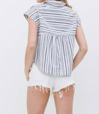 Blue B - Stripe Western Button-up Shirt