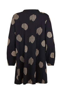 Noen - Abstract Pattern Cowl Neck Tunic