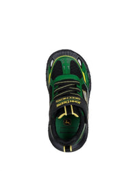 Skechers Boys Tracks Tractor Shoes in green black yellow - kids' sneaker - alternate view