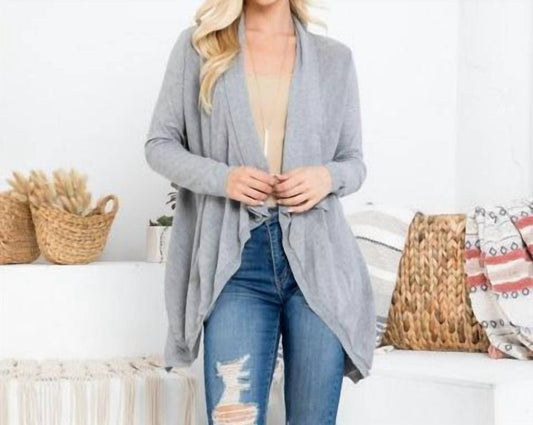 Miracle - Open Front Pocket Cardigan