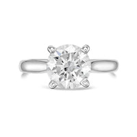 Diana M Jewels - Lab-grown 4.00 Ct Round Diamond Four-prong Solitaire Ring