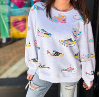 Queen Of Sparkles - Neon Sneaker Sweatshirt