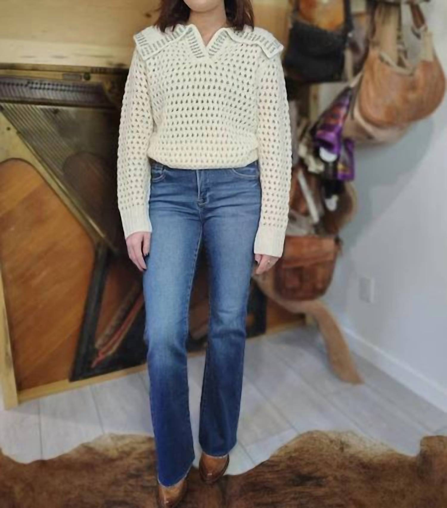 Risen - Natalie High Rise Double Bootcut Jeans
