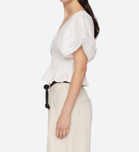 Sea - Zora Pleated Short Sleeved Top