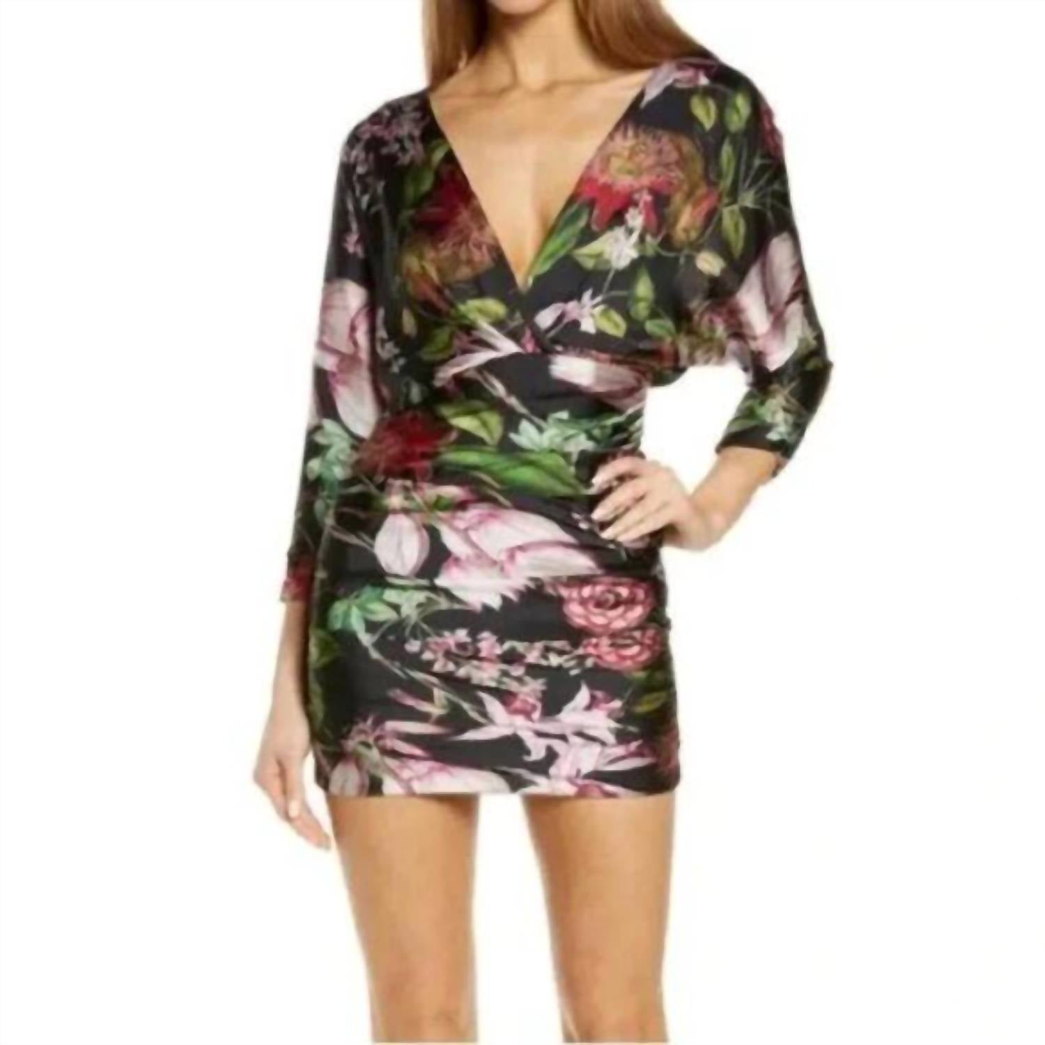 Katie May - La Garden Floral Mic Drop Mini Dress