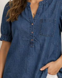 Keren Hart - Button Front Denim Shirt