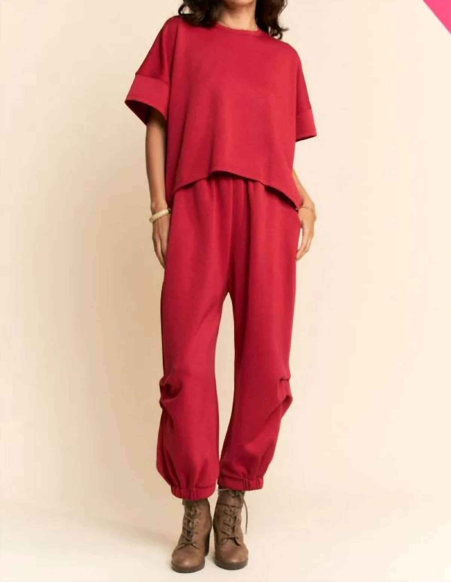 Davi & Dani - Bella Butter Pin Tuck Luxe Set - Plus