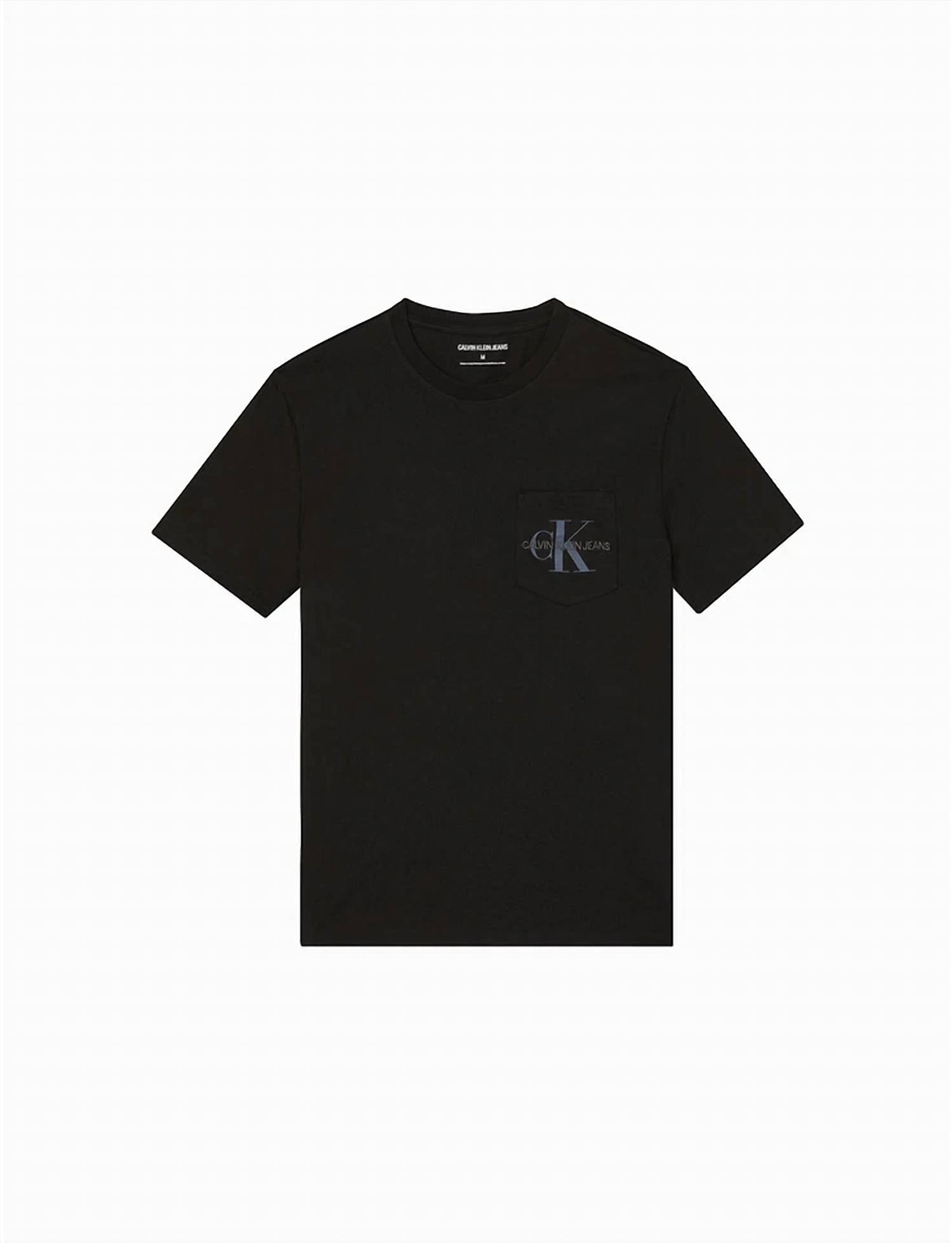 Calvin Klein - Men's Garment Dyed Monogram Pocket Tee