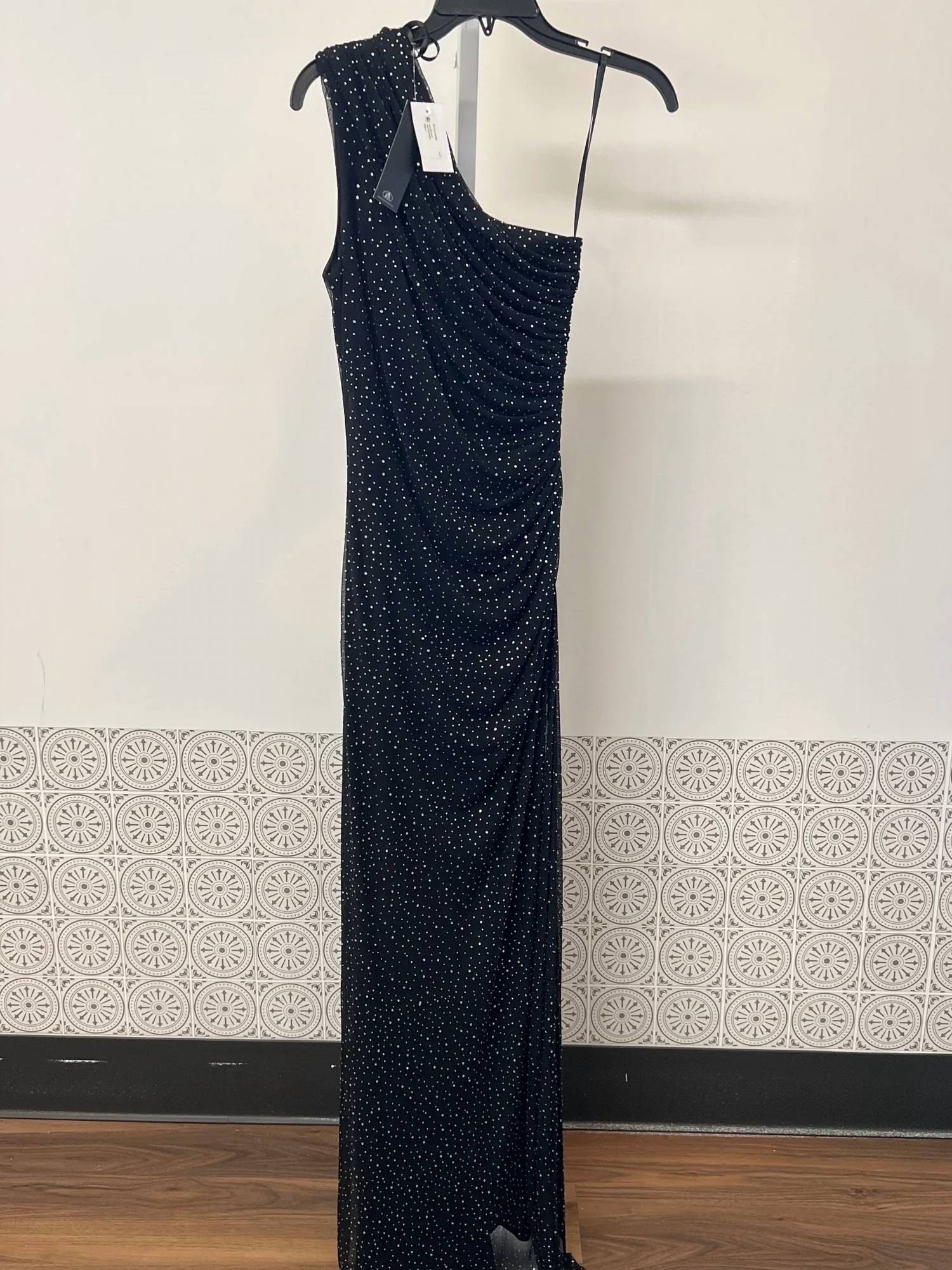 Betsy & Adam - Solid Studded Long Dress