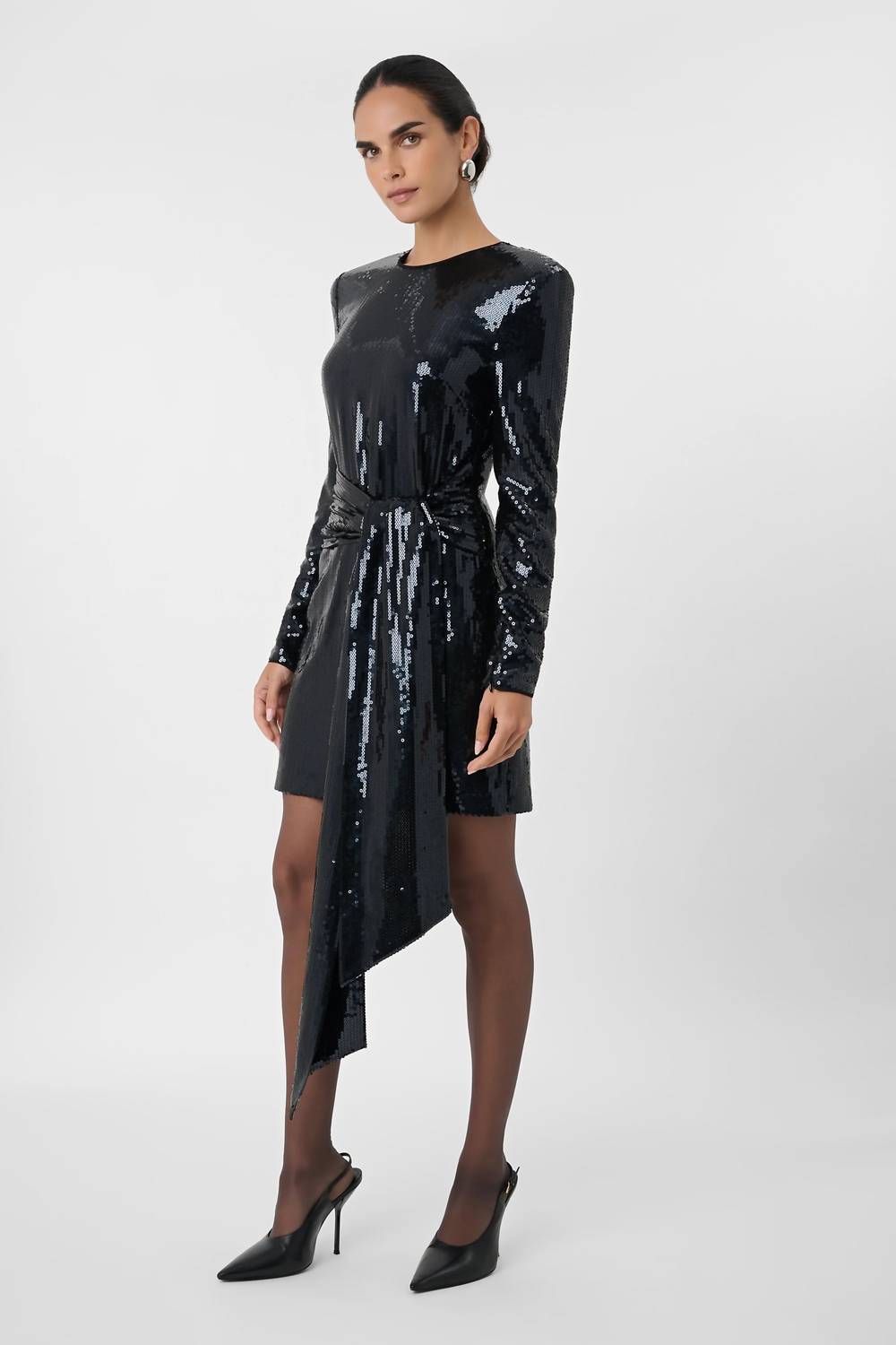 Toccin - Carlotta Sash Sequin Mini Dress