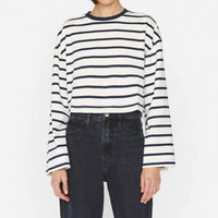 Frame - Crop Bell Long Sleeve Tee