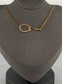 Love Love Tennis - Women's Galore Tennis Racket Necklace