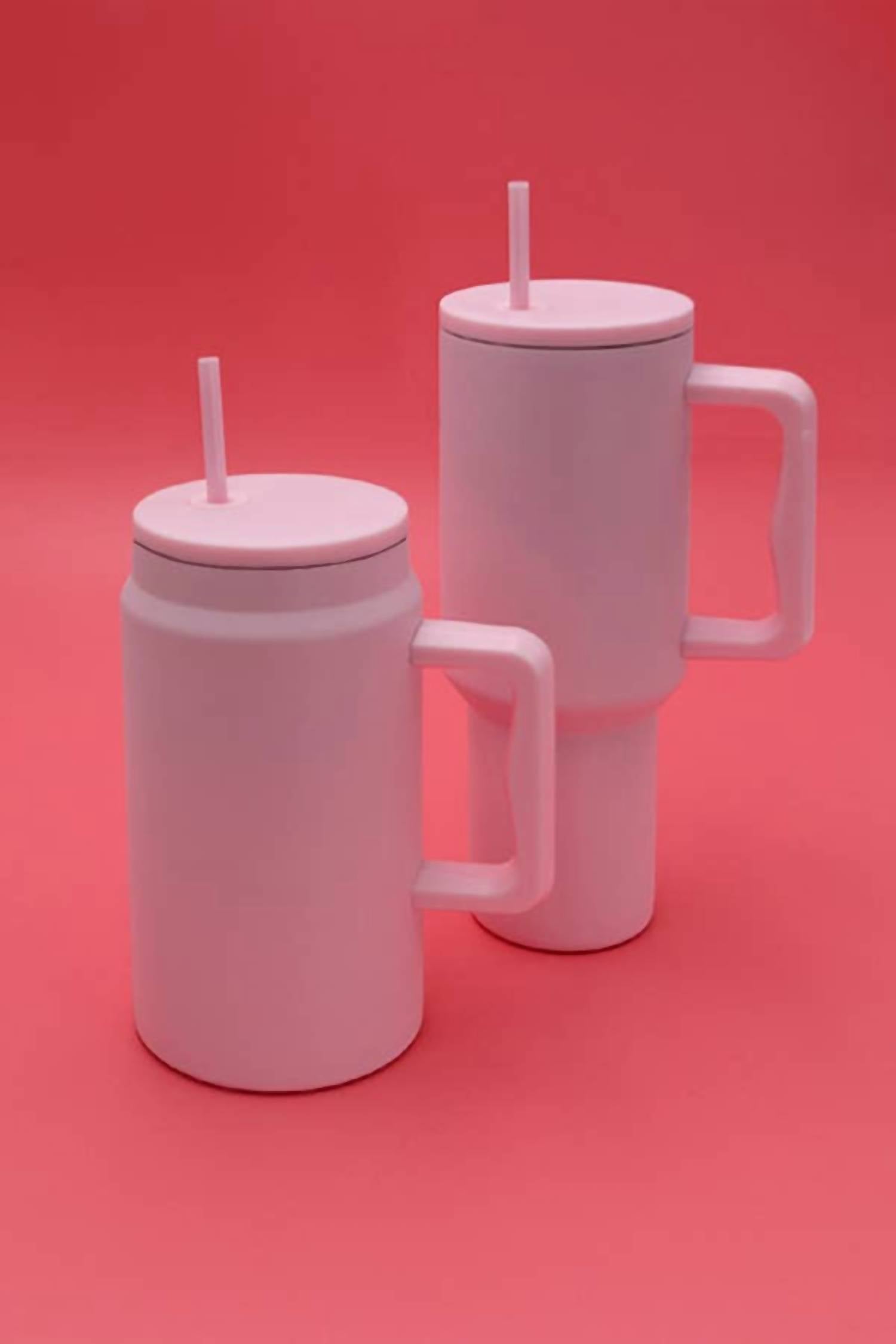 Wall To Wall - Large Stainless Steel Tumbler 50 oz Pink